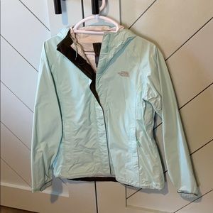 Seafoam Northface rain jacket - Size s